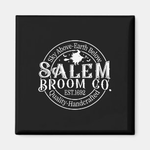 Retro Salem Broom Company Est 1692 Massachusetts Magnet