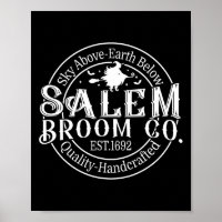 Retro Salem Broom Company Est 1692 Massachusetts