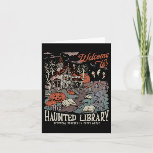 Retro Salem Herzlich Willkommen im Spuk Bibliothek Karte