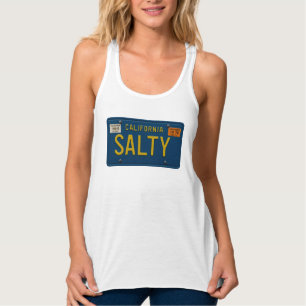 Retro Salty 1969 California Nummernschild Grafik Tank Top