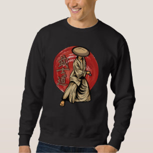 Retro Samurai Warrior mit Katana - Japanisch Sweatshirt