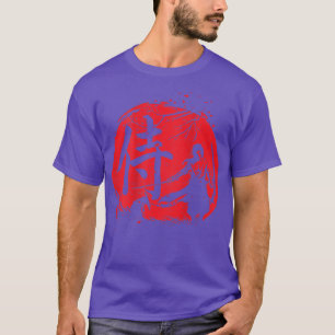 Retro Samurai Warrior Sword Japanisch Ninja Gesche T-Shirt