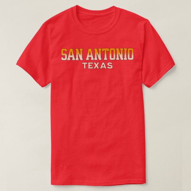 Retro San Antonio Texas 4 T-Shirt (Design vorne)