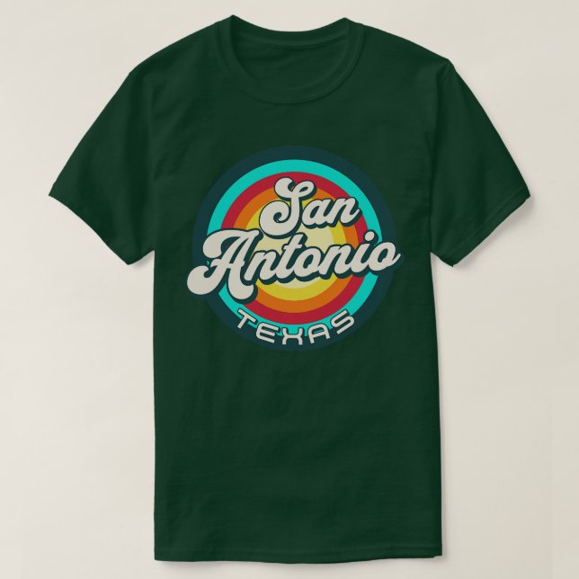 Retro San Antonio Texas 6 T-Shirt (Design vorne)