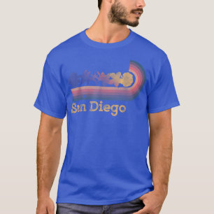 Retro San Diego Tropical Blume 80er Style Surfing T-Shirt