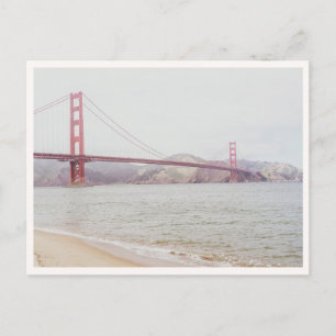 Retro San Francisco Golden Gate Bridge Marin Blick Postkarte