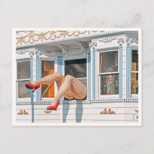 Retro-San Francisco Haight Ashbury Store Beine Postkarte