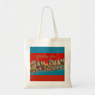 Retro San Juan Greeting Tasche