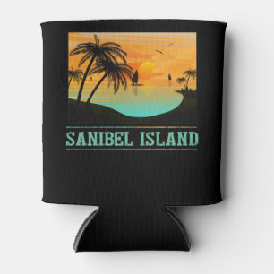 Retro Sanibel Island Florida Tropical Sunset Beach Dosenkühler