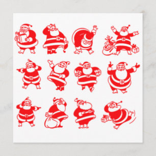 Retro Sankt Einladung