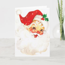 Retro Sankt-Weihnachtsgruß-Karte Feiertagskarte