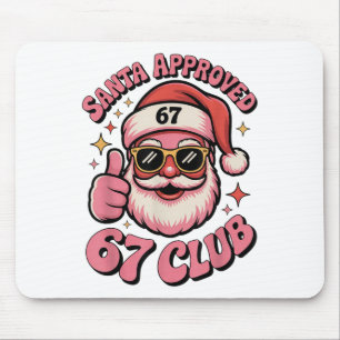 Retro Santa Approved 67 Club - Lustiges Weihnachte Mousepad