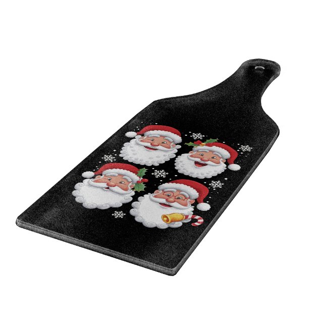 Retro Santa Christma gibt Weihnachten-Matching-Fam Schneidebrett (Ecke)