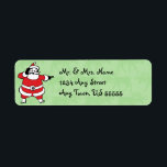 Retro Santa Christmas Address Labels<br><div class="desc">Maßgeschneiderte Weihnachtsmarken! Selbstknüppel und in verschiedenen Größen!</div>