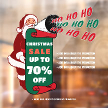 Retro Santa Christmas Business Sale Werbeaktionen