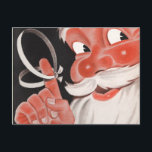 Retro Santa Christmas Postkarten<br><div class="desc">Retro Weihnachtskarten wurden mithilfe moderner Technologie wieder zum Leben erweckt. Lebhafte Farben und schöner Druck. Weihnachts-Postkarten sind eine einfache Möglichkeit,  frohe Weihnachten zu sagen! Vergessen Sie nicht,  dass wir auch Postkartenpost haben!</div>