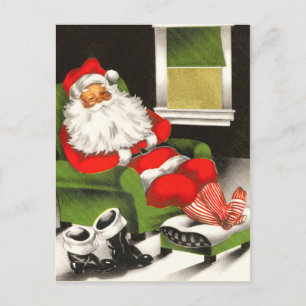 Retro Santa Christmas Postkarten