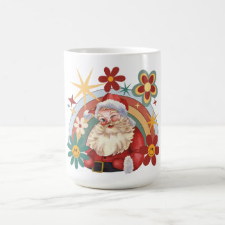 Retro Santa Christmas Tasse