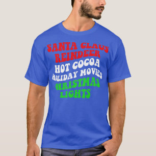 Retro Santa Claus Reindei Weihnachten Niedliches W T-Shirt