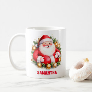 Retro Santa Claus Weihnachten Kinder Heiße Schokol Kaffeetasse