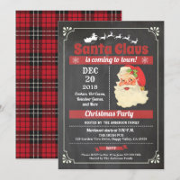 Retro Santa Claus Weihnachts-Party-Tafel