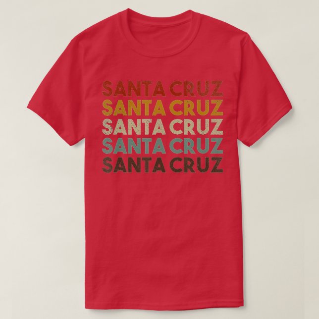 Retro Santa Cruz California T-Shirt (Design vorne)