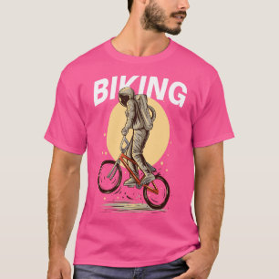 Retro Santa Cruz Fahrrad Weltraumfahrradfahrer T-Shirt