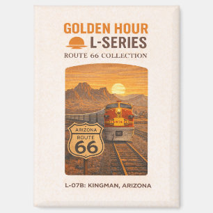 Retro Santa Fe Route 66 Zug Kingman Art Magnet