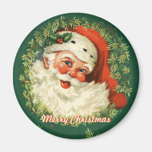 Retro Santa Magnet