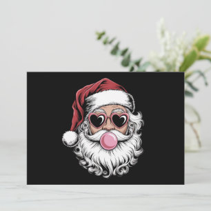 Retro Santa mit Brille blühende Weihnachten
