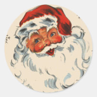 Retro Santa mit Sternen