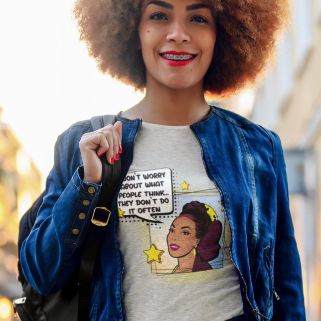 Retro Sarcastic Phrase 50er Hausfrau Pop Art T-Shirt (Von Creator hochgeladen)