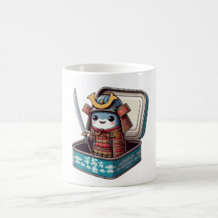 Retro-Sardinen-Samurai-Krieger-Tasse Kaffeetasse