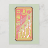 Retro Sardines Poster