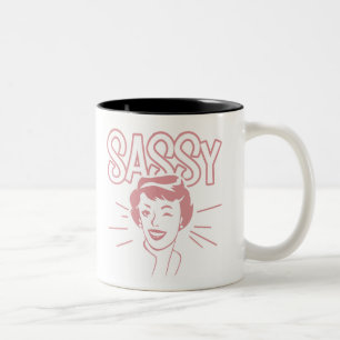 Retro Sassage Zweifarbige Tasse