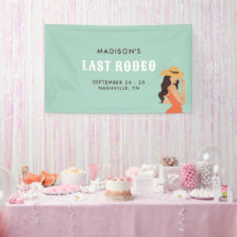 Retro Sassy Last Rodeo Pink Green Bachelorette