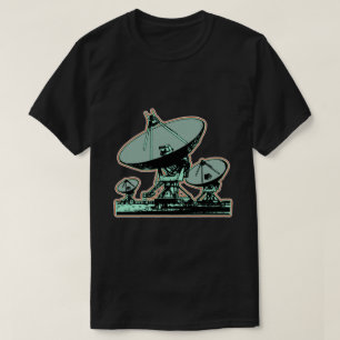 Retro-Satellitenschüssel-Grafik T-Shirt