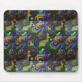 Retro Säulengang-Teppich-Entwurf Mousepad