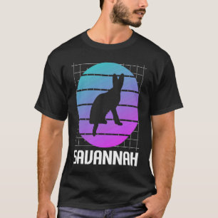 Retro-Savanne-Katze T-Shirt