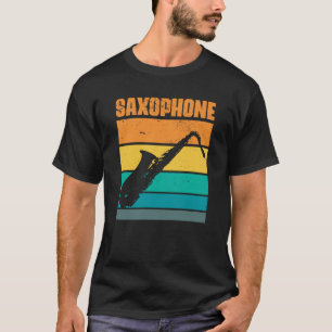 Retro Saxophon Vintages Musikinstrument Saxophon T-Shirt