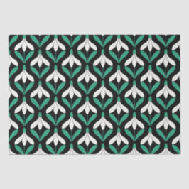 Retro Scandi Mitte Jahrhundert Modernes Schneefall Seidenpapier