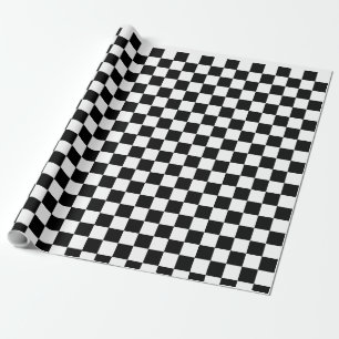 Retro Schach Schachbrett Muster der 1960er Geschenkpapier