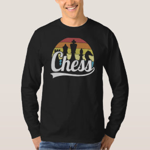 Retro Schach Spieler Figures Vintage Schachpartien T-Shirt