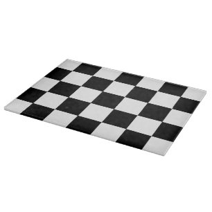 Retro-Schachbrett-Schneidbrett in Schwarz-Weiß Schneidebrett