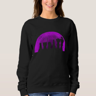 Retro Schachfiguren Schachspieler 6 Sweatshirt
