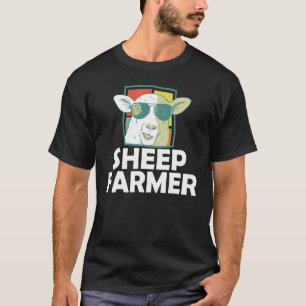 Retro-Schafzüchter-Sonnenbrille Landwirtschaft T-Shirt