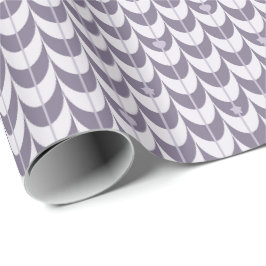 Retro-Schalengeometrisches Muster Geschenkpapier