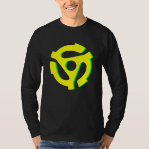 Retro-Schallplatte 45 Umdrehungen Einsatz T-Shirt