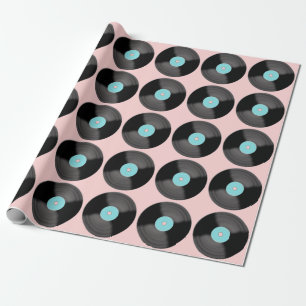 Retro-Schallplatten-Geschenkpapier Geschenkpapier