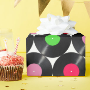 Retro-Schallplatten-Geschenkverpackungspapier Geschenkpapier